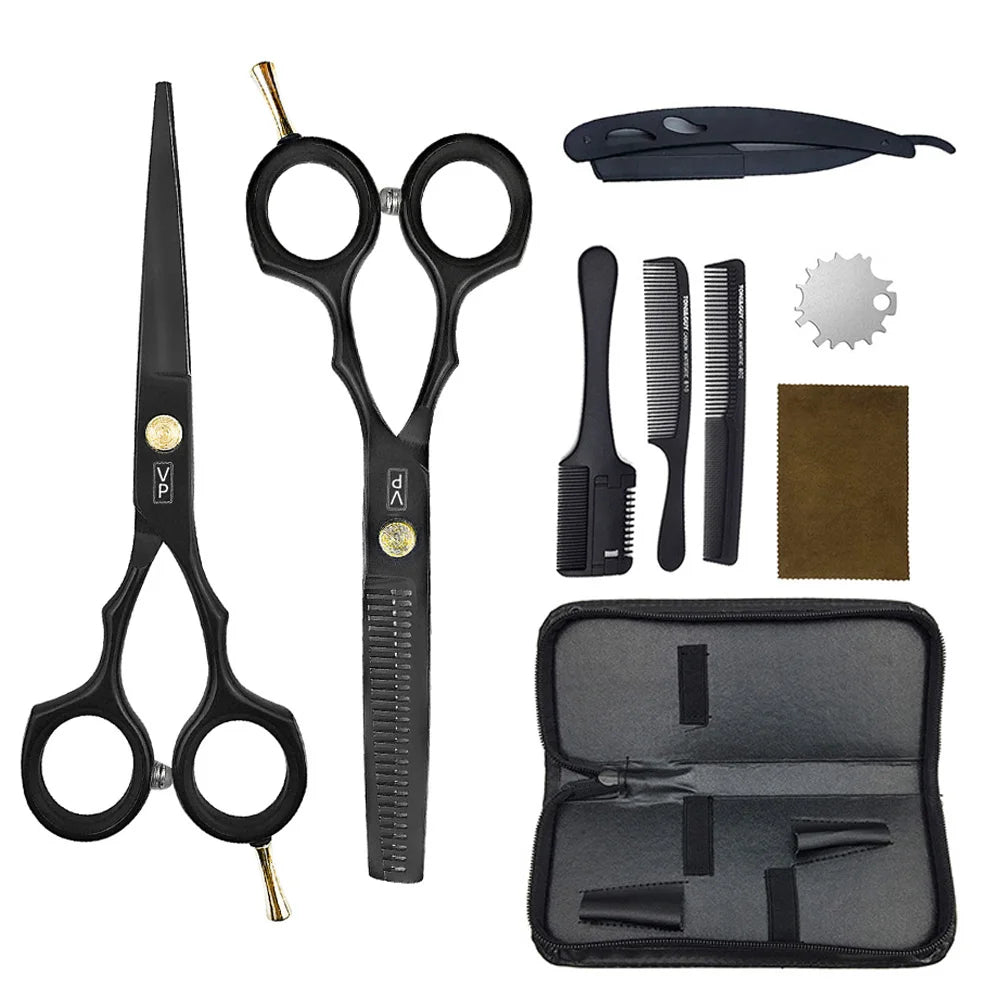 6.0" Hair Scissors Professional Hairdressing Scissors Set Barber Scissors Thinning Shears Hair Cutting Tool Hairdresser Scissors