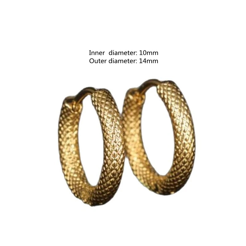 Huggie Hoop Earrings Small Earrings Women Men Ear Piercing Ring Anti-Allergic Jewelry