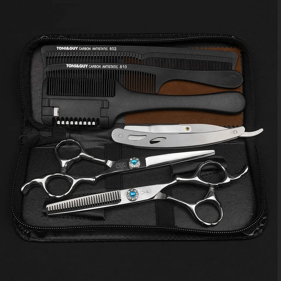 6.0" Hair Scissors Professional Hairdressing Scissors Set Barber Scissors Thinning Shears Hair Cutting Tool Hairdresser Scissors