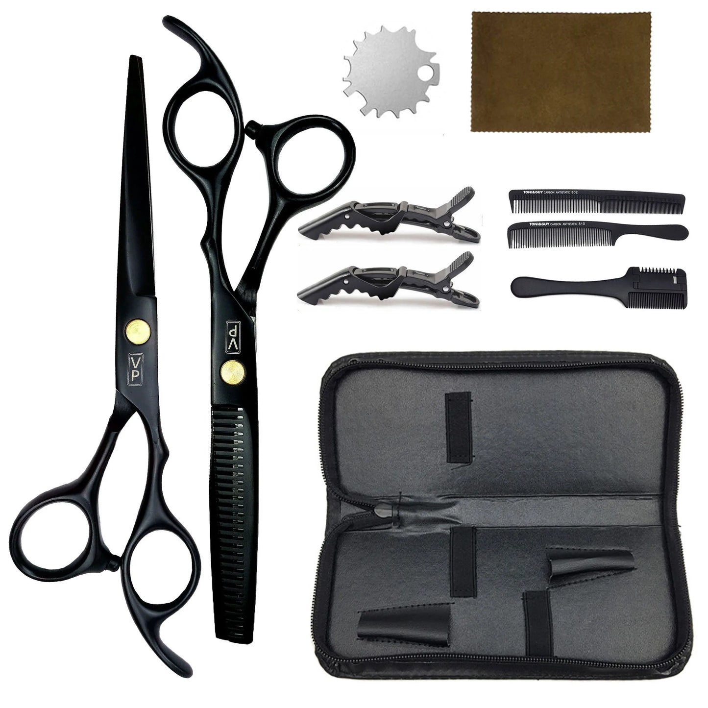 6.0" Hair Scissors Professional Hairdressing Scissors Set Barber Scissors Thinning Shears Hair Cutting Tool Hairdresser Scissors