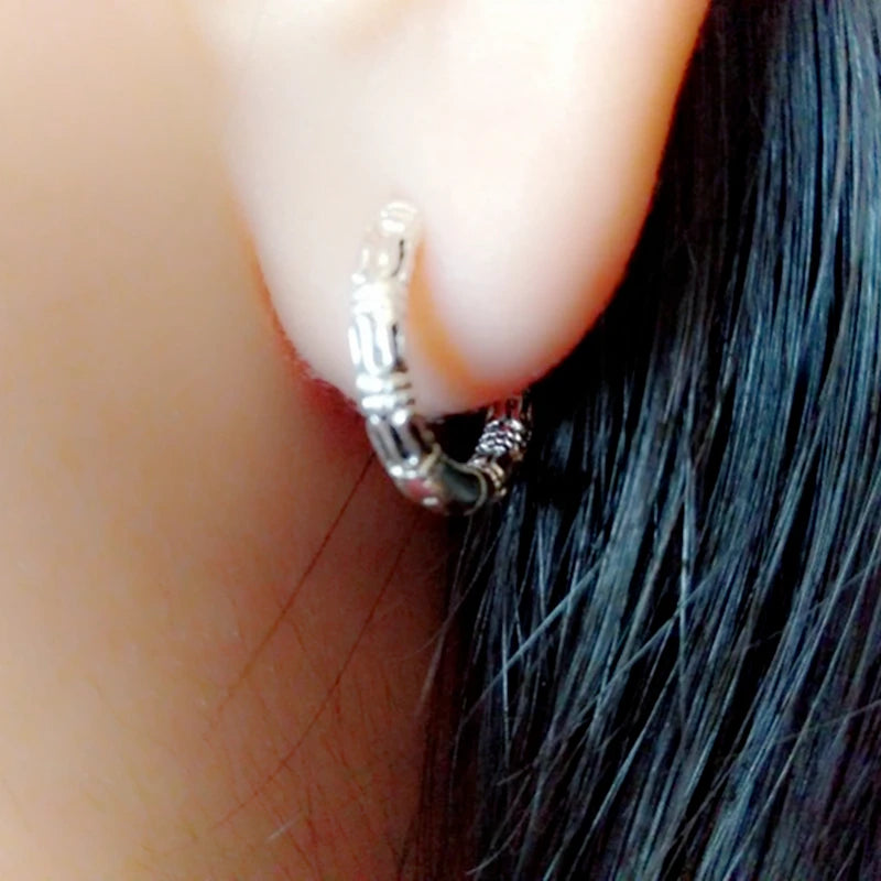 Huggie Hoop Earrings Small Earrings Women Men Ear Piercing Ring Anti-Allergic Jewelry