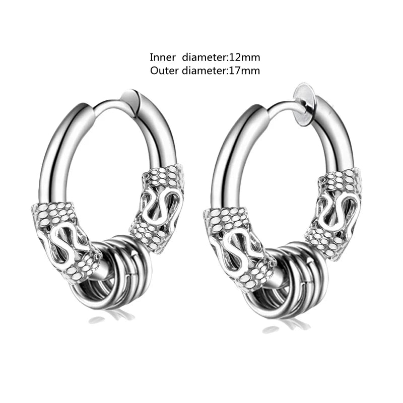Huggie Hoop Earrings Small Earrings Women Men Ear Piercing Ring Anti-Allergic Jewelry