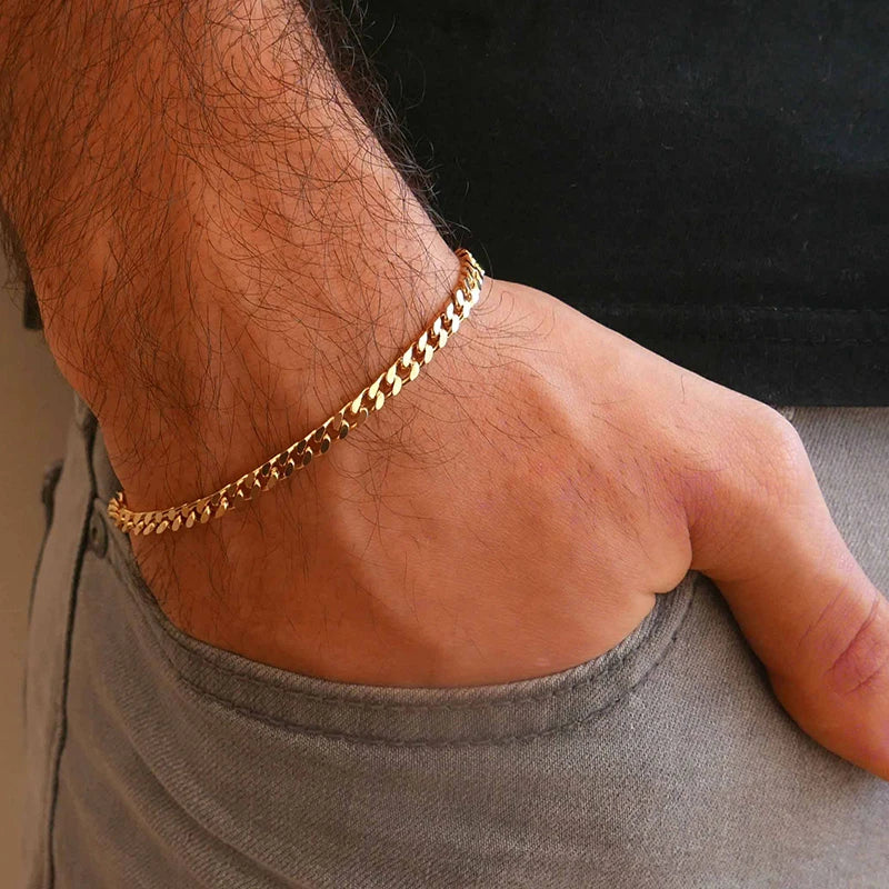 Vnox 18-70cm Curb Chain Necklaces 3-11mm Men's Miami Cuban Link Classic Punk Heavy Metal Stainless Steel Long Women Necklace