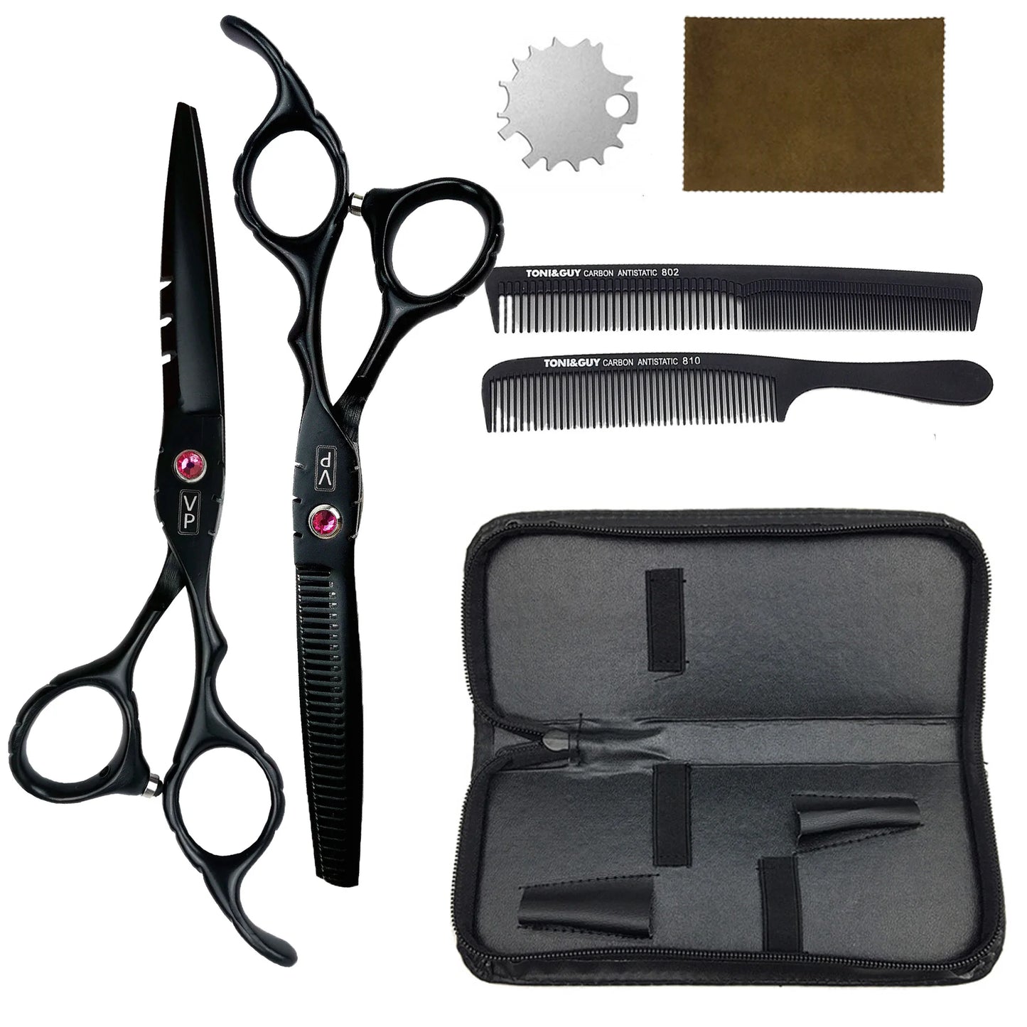 6.0" Hair Scissors Professional Hairdressing Scissors Set Barber Scissors Thinning Shears Hair Cutting Tool Hairdresser Scissors