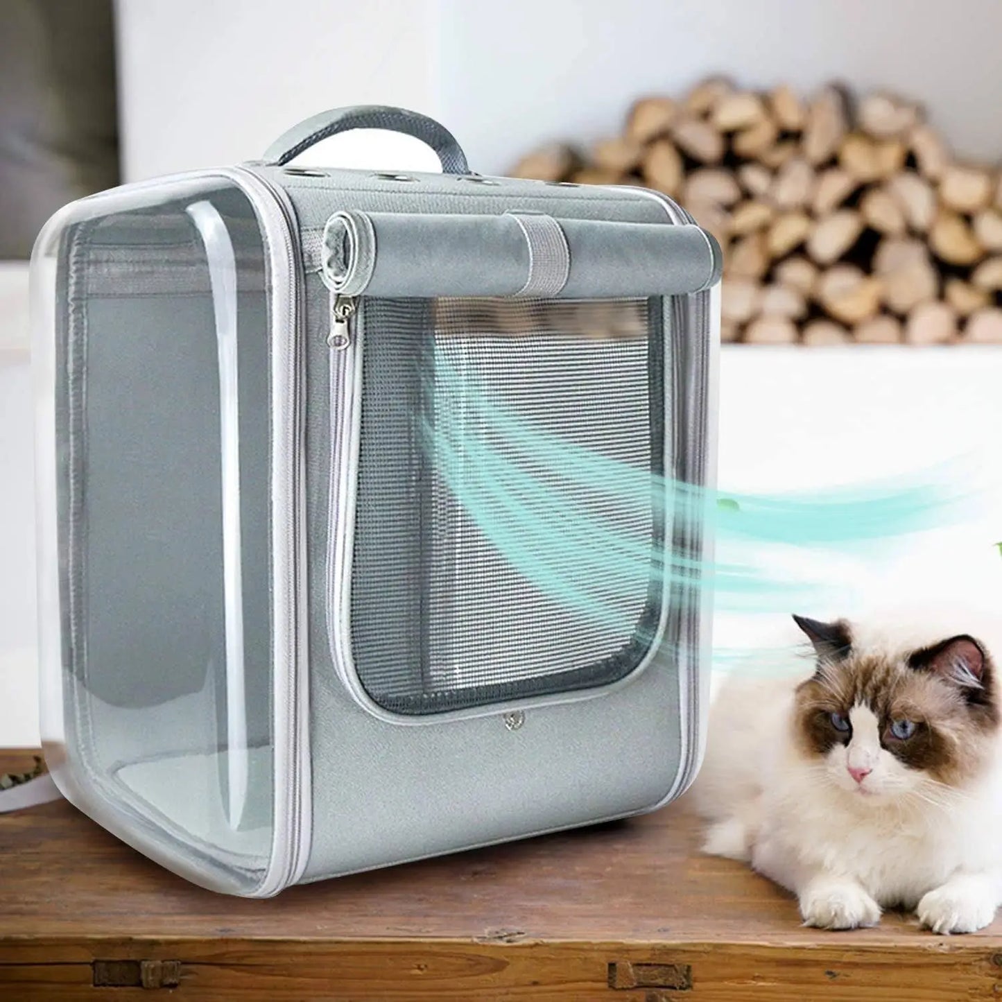 Cat/dog Backpack Carrier Large Pet Backpack Carrier, 17lbs Load-Bearing Ventilated Design Dog Backpack Carrier for Small Dogs