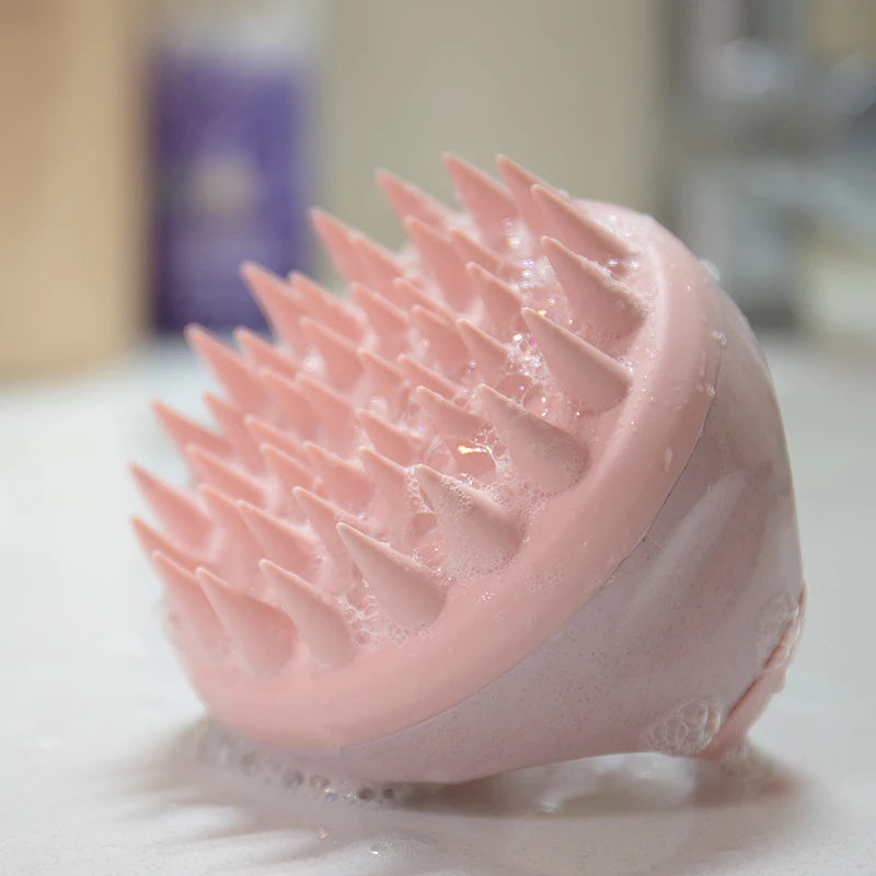 Hair Scalp Massager Brush Silicone Shampoo Brush Head Scrubber Scalp Brush
