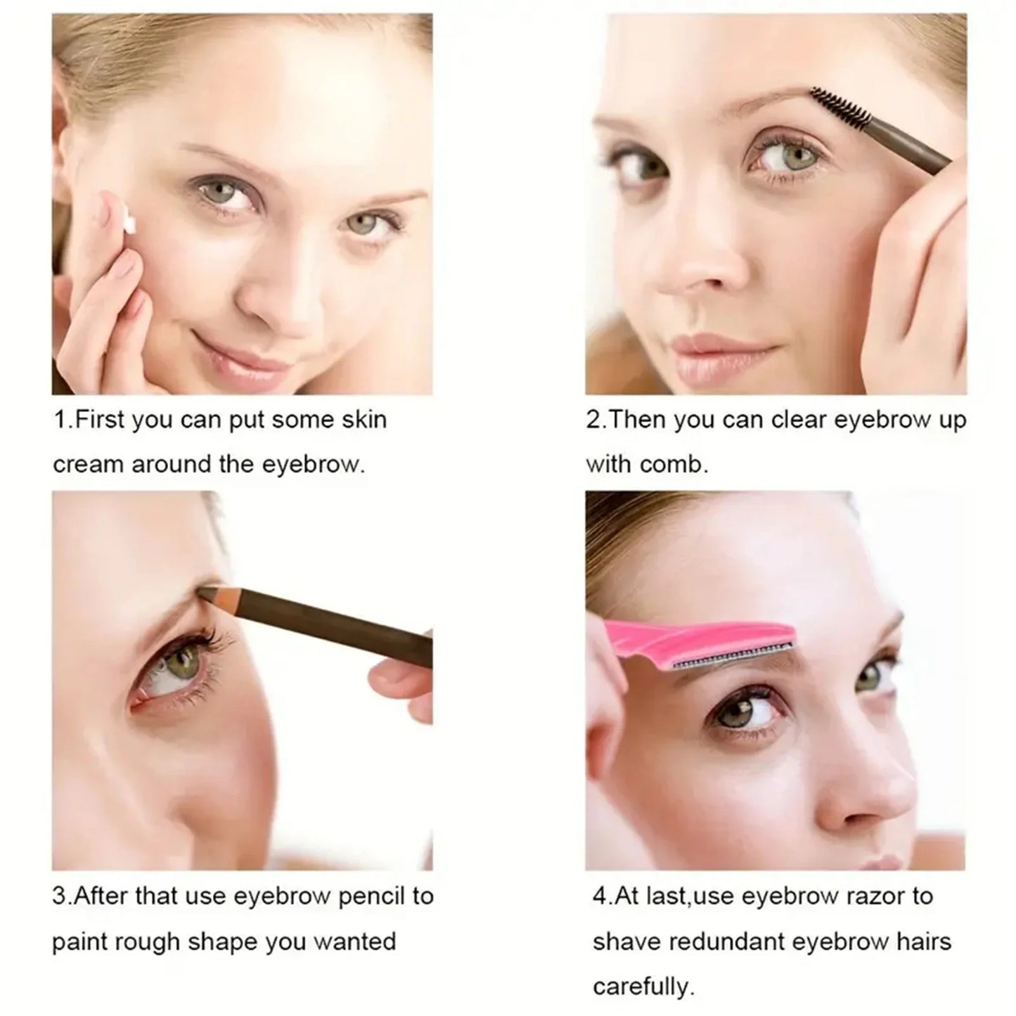 Eyebrow Razor and Face Razor for Women and Men Eyebrow Hair Trimmer and Shaver Dermaplaning Tool for Face with Protective Cover
