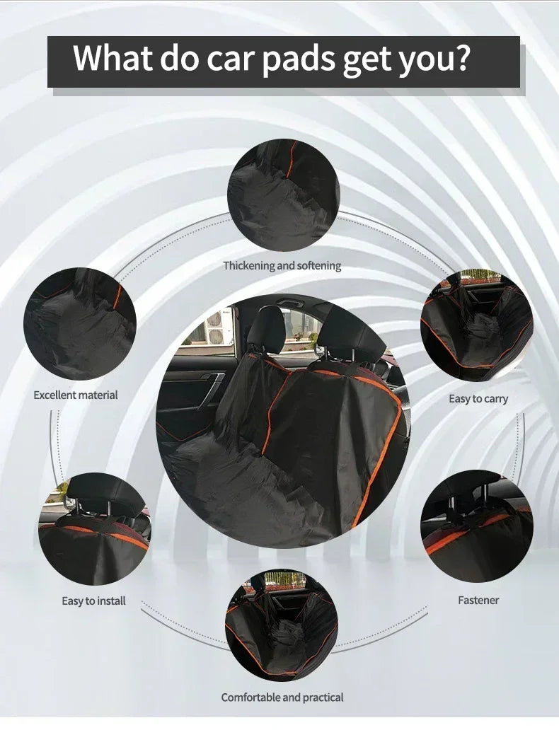 Dog Car Seat Cover for Back Seat,Oxford Cloth Durable Scratchproof Dog Hammock,Pet Seat Cover Protector for Cars,Trucks and SUVs