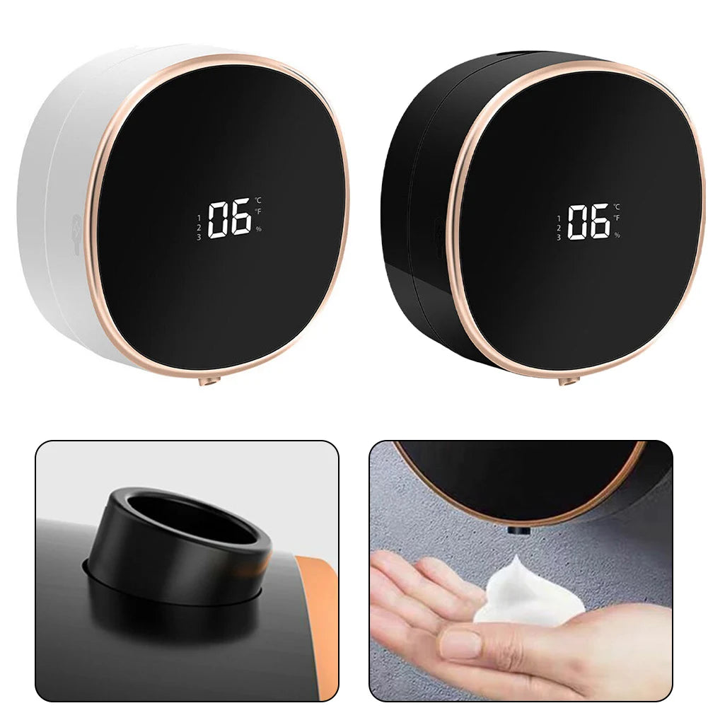 Smart Soap Dispenser Wall-mounted USB Touchless Water Foam Machine Infrared Automatic Soap Dispenser Bathroom Accessories