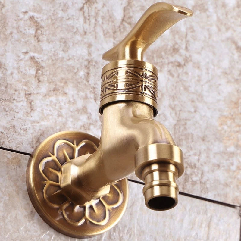 Garden Faucets Antique Bronze Terrace Wash Machine Dual Use Faucet Mop Pool Tap Crane EL7772-1