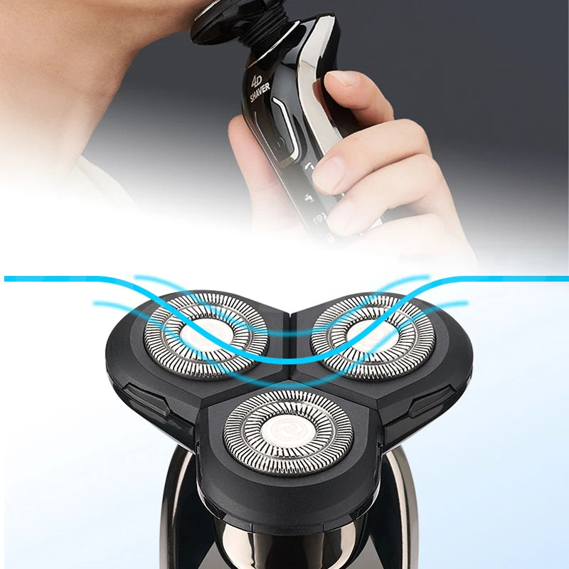 New Electric Shaver for Men 4D Electric Beard Trimmer USB Rechargeable Professional Hair Trimmer Hair Cutter Adult Razor for Men