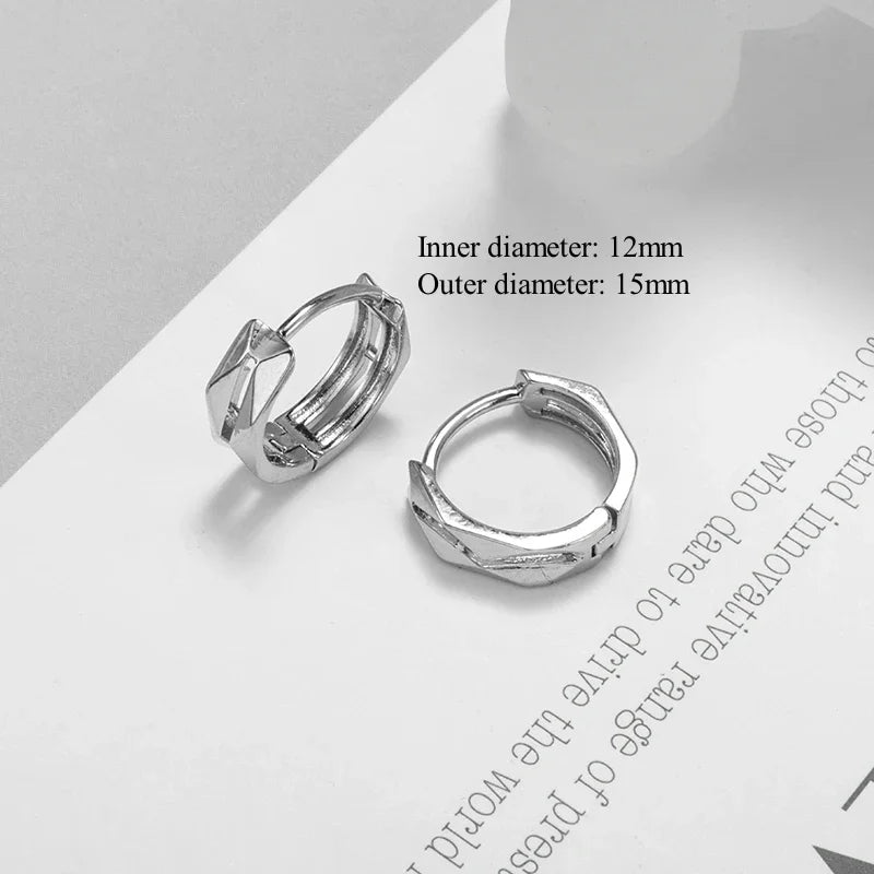 Huggie Hoop Earrings Small Earrings Women Men Ear Piercing Ring Anti-Allergic Jewelry