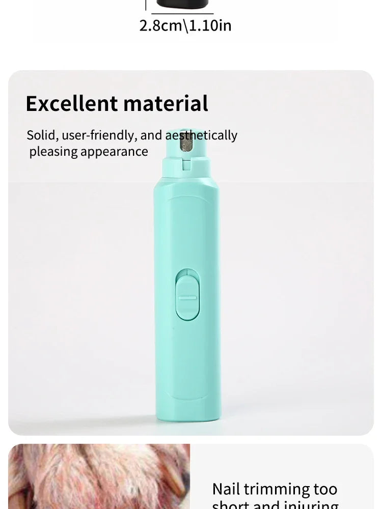 Pet Nail Grinder Dog Cat Battery Model Nail Trimmer Large and Small Dogs Nail Clippers Pet Grooming Tools