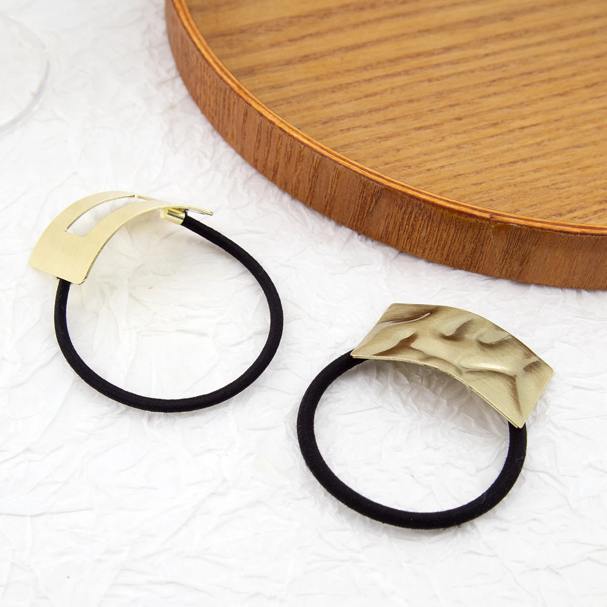 New Korea Women Hair Ropes Metal Hair Bands Ponytail Holder Rubber Band Gum for Hair Ties Scrunchies Hairband Hair Accessories