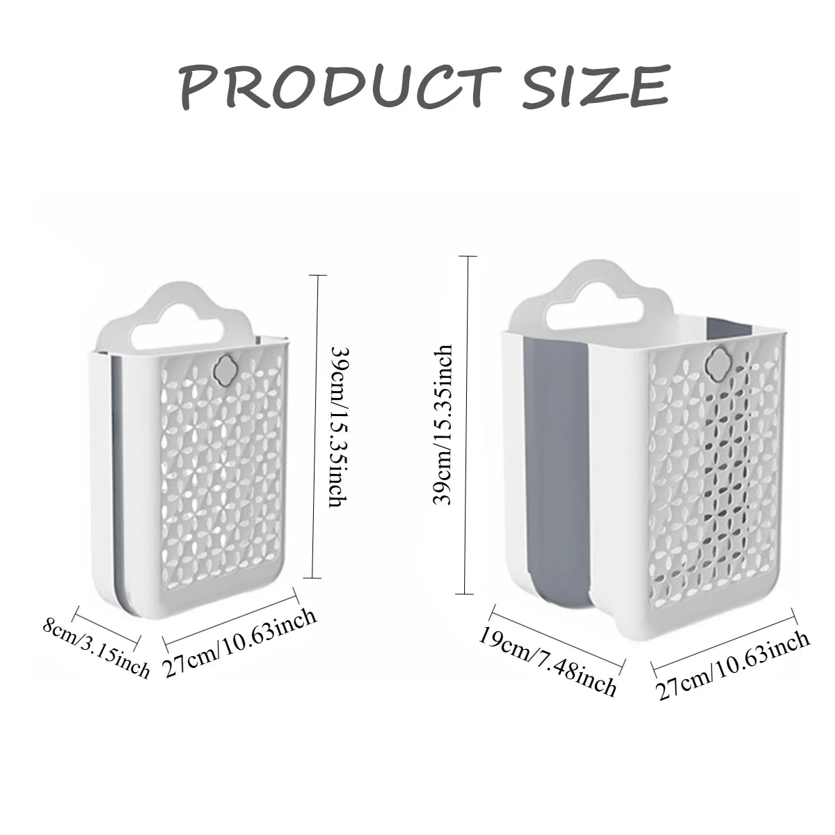 1pc, PP+TPR material, foldable portable laundry basket, dirty clothes basket, storage basket