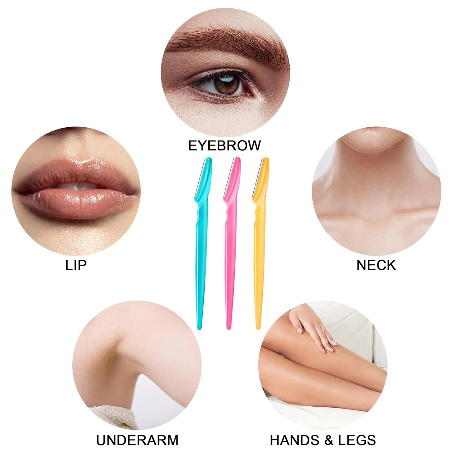 Eyebrow Razor and Face Razor for Women and Men Eyebrow Hair Trimmer and Shaver Dermaplaning Tool for Face with Protective Cover