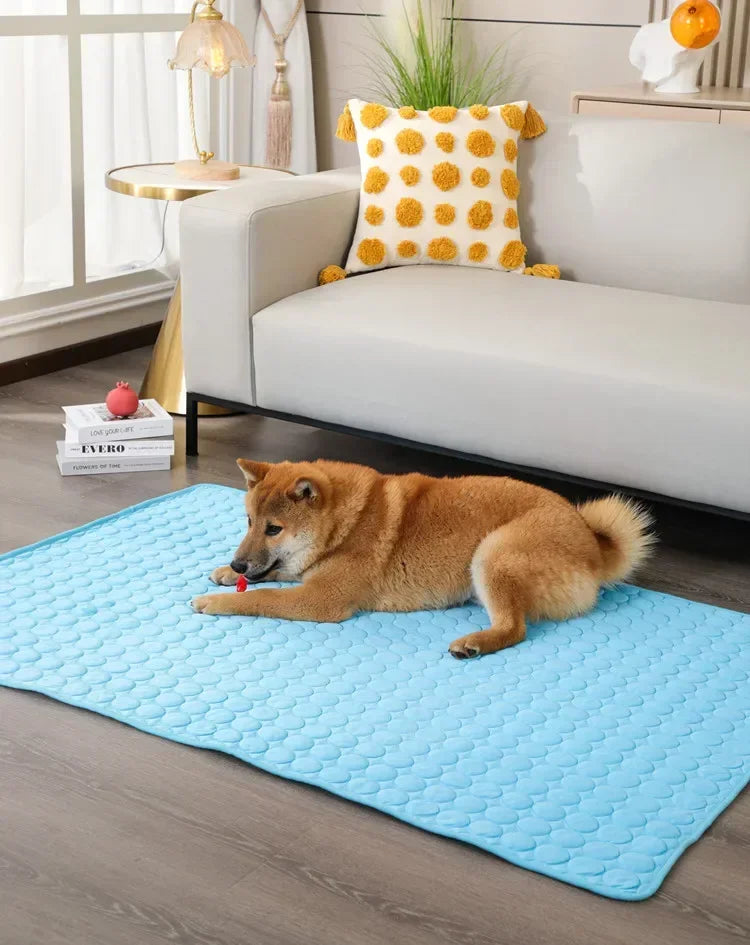 New Pet cooling pad Summer Cat and dog sofa Pad Soft Ice Silk Cold Feel Nest pad Summer dog cooling pad Dog bed