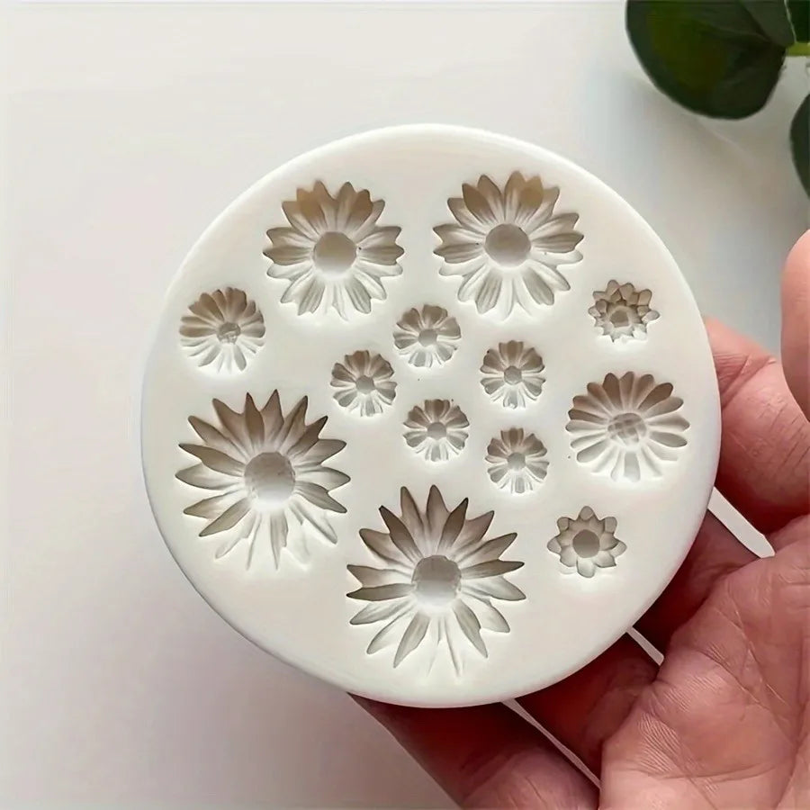 1pc Flower Silicone Mould Bouquet Polymer Clay Flower Casting Mold For DIY Earring Pendants Making Polymer Clay Craft Moulds DIY