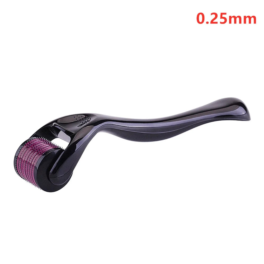 Derma Roller for Facial Body Hair Growth,540 Needles, Micro Face Roll Tool, Skin Beard, 0.2mm, 0.25mm, 0.3mm