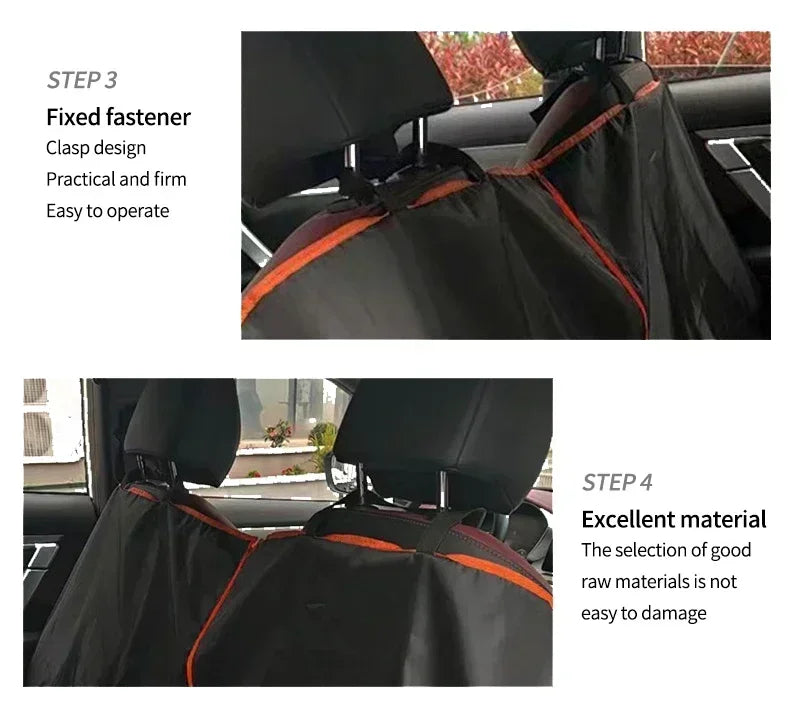 Dog Car Seat Cover for Back Seat,Oxford Cloth Durable Scratchproof Dog Hammock,Pet Seat Cover Protector for Cars,Trucks and SUVs