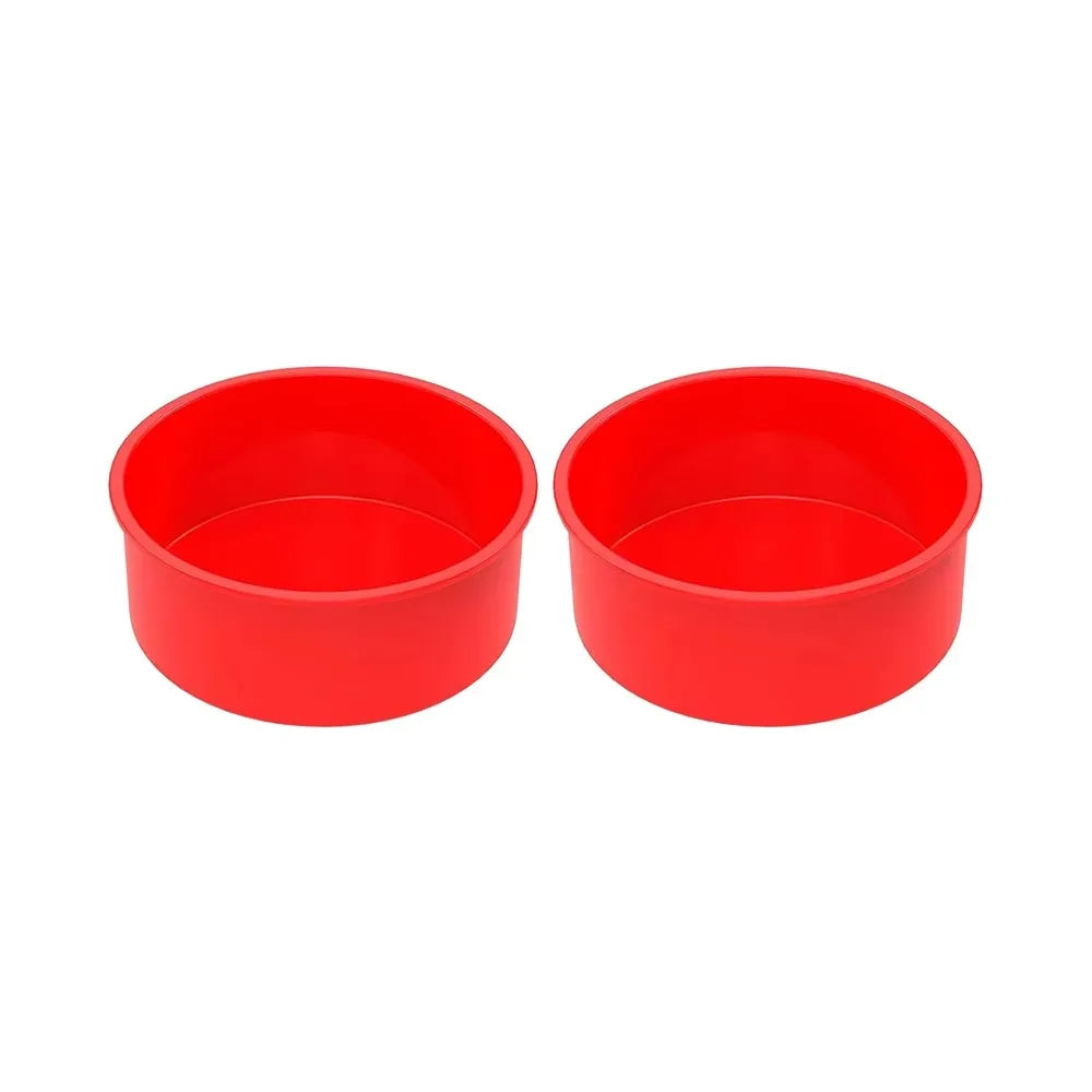 4 6 8 Inch Round Cake Pans Silicone Molds for Baking Layer Cakes Cheese Chiffon Rainbow Cake Baking Pans