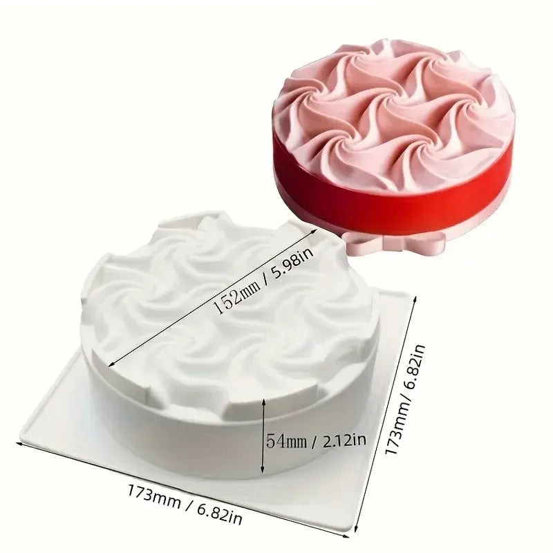 Round Mousse Cake Silicone Mold For Baking Pan Chocolate Fondant Dessert Brownie Pastry Reusable Kitchen Cake Baking Tools