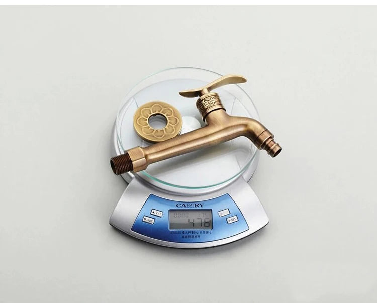 Garden Faucets Antique Bronze Terrace Wash Machine Dual Use Faucet Mop Pool Tap Crane EL7772-1