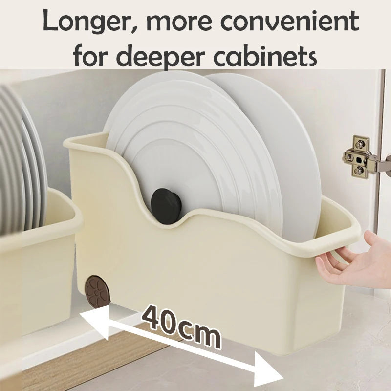 Cabinet Organizer With Pulley Seam Sundry Kitchen Organizer Household Office Large Capacity Multifunctional Cabinet Storage Boxe