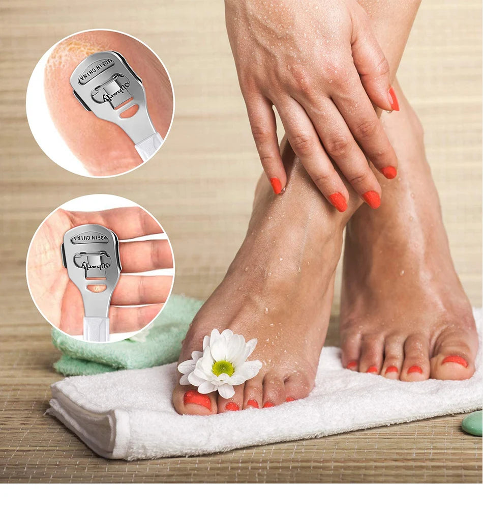 Stainless Steel Callus Remover Feet Shaver Corn Cuticle Cutter Dead Skin Removal Rasp File Foot Care Professional Pedicure Tools