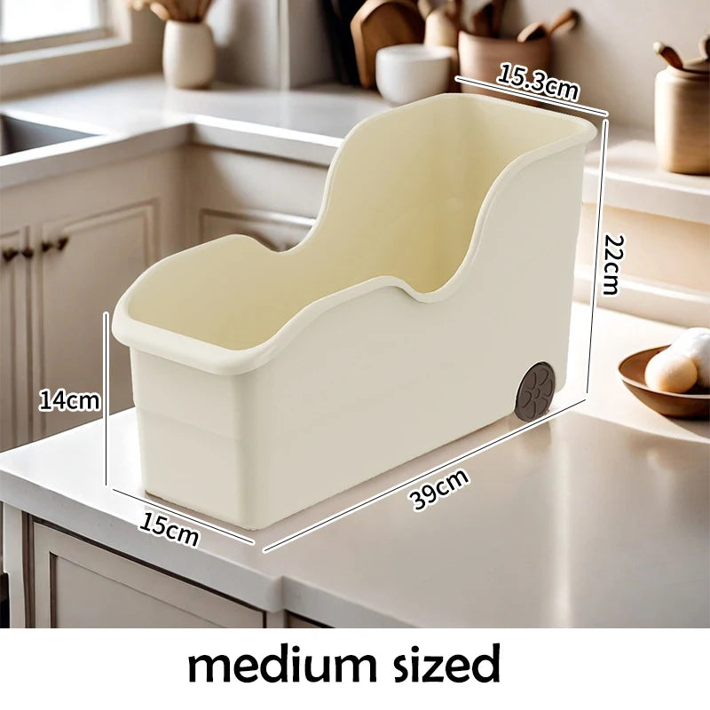 Cabinet Organizer With Pulley Seam Sundry Kitchen Organizer Household Office Large Capacity Multifunctional Cabinet Storage Boxe