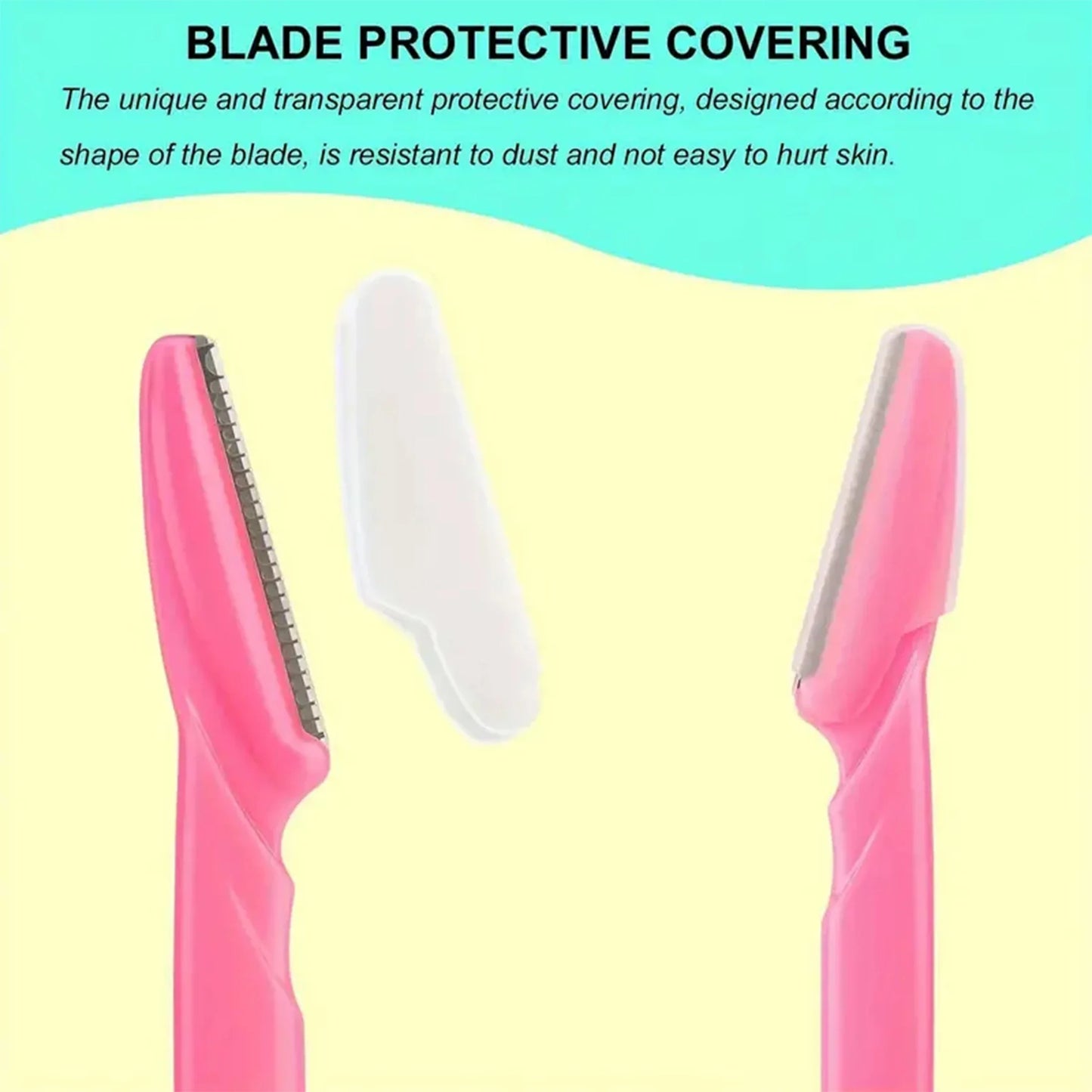 Eyebrow Razor and Face Razor for Women and Men Eyebrow Hair Trimmer and Shaver Dermaplaning Tool for Face with Protective Cover