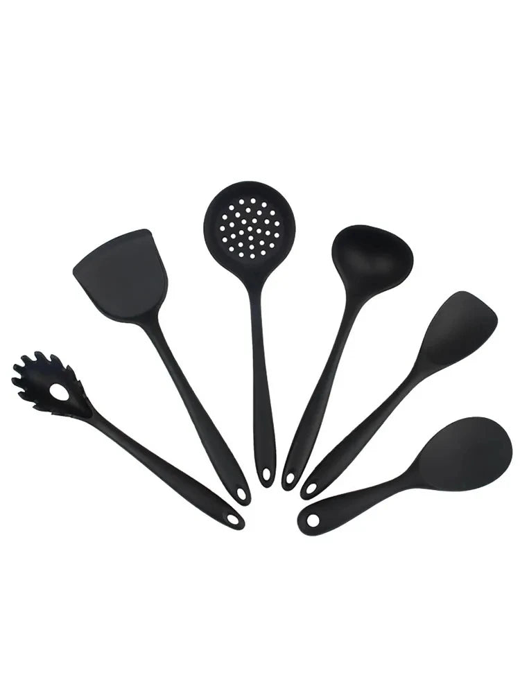 1PCS Random Color Silicone Kitchen Ware Cooking Utensils Spatula Beef Meat Egg Kitchen Scraper Wide Pizza Cooking Tools Shovel