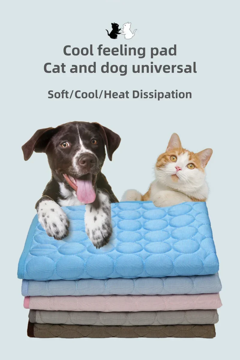 New Pet cooling pad Summer Cat and dog sofa Pad Soft Ice Silk Cold Feel Nest pad Summer dog cooling pad Dog bed