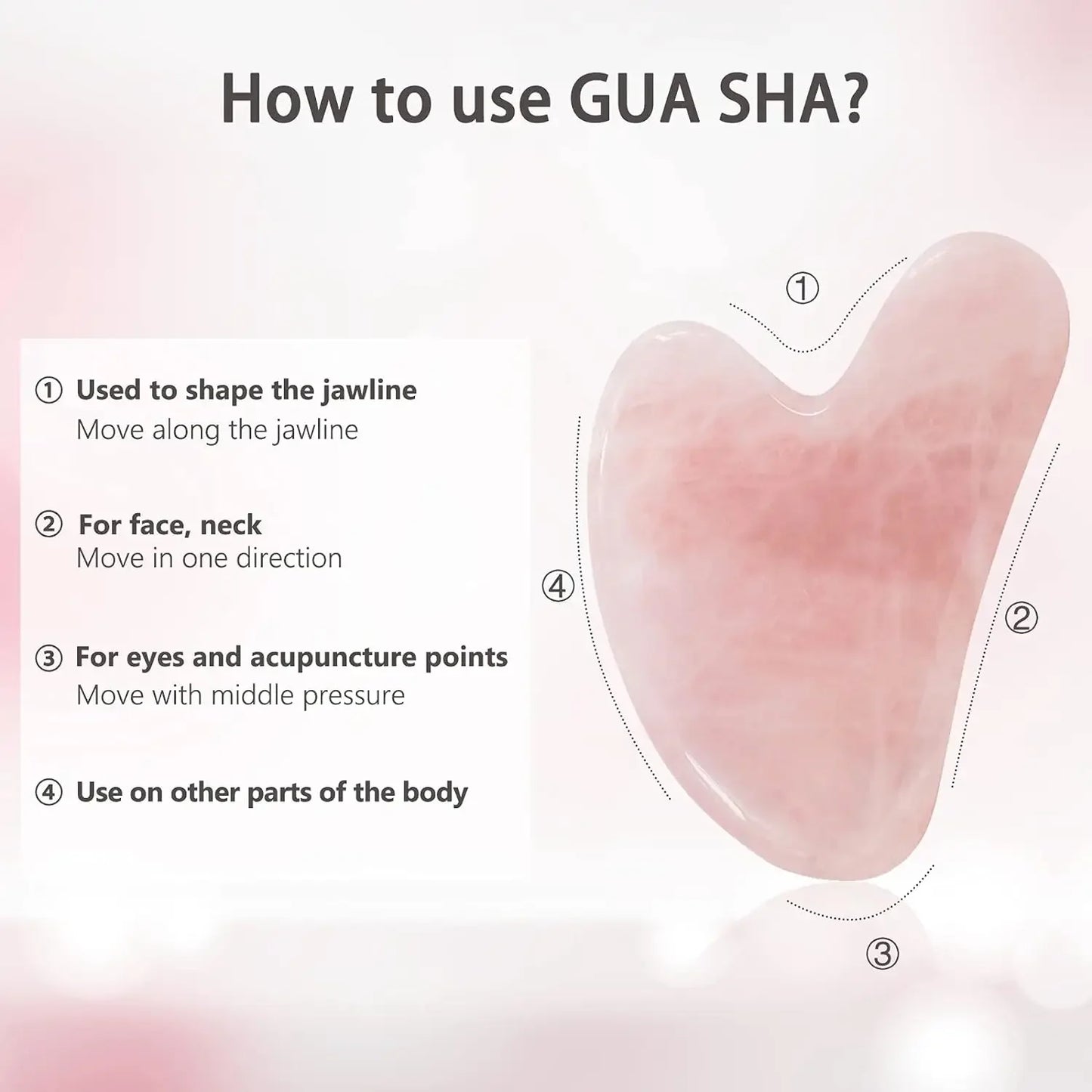 Green Natural Jade Roller Gua Sha Set Facial Body Massager Roller Face Lifting Beauty Massage Tools Rose Glass Quartz Massager