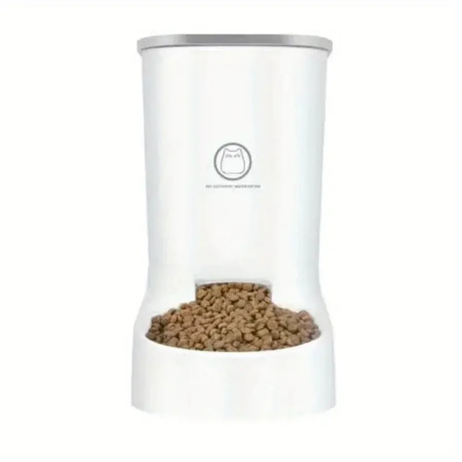 Automatic Pet Feeder: Keep Your Dog or Cat Fed with a Large Capacity Bowl & Water Drinker