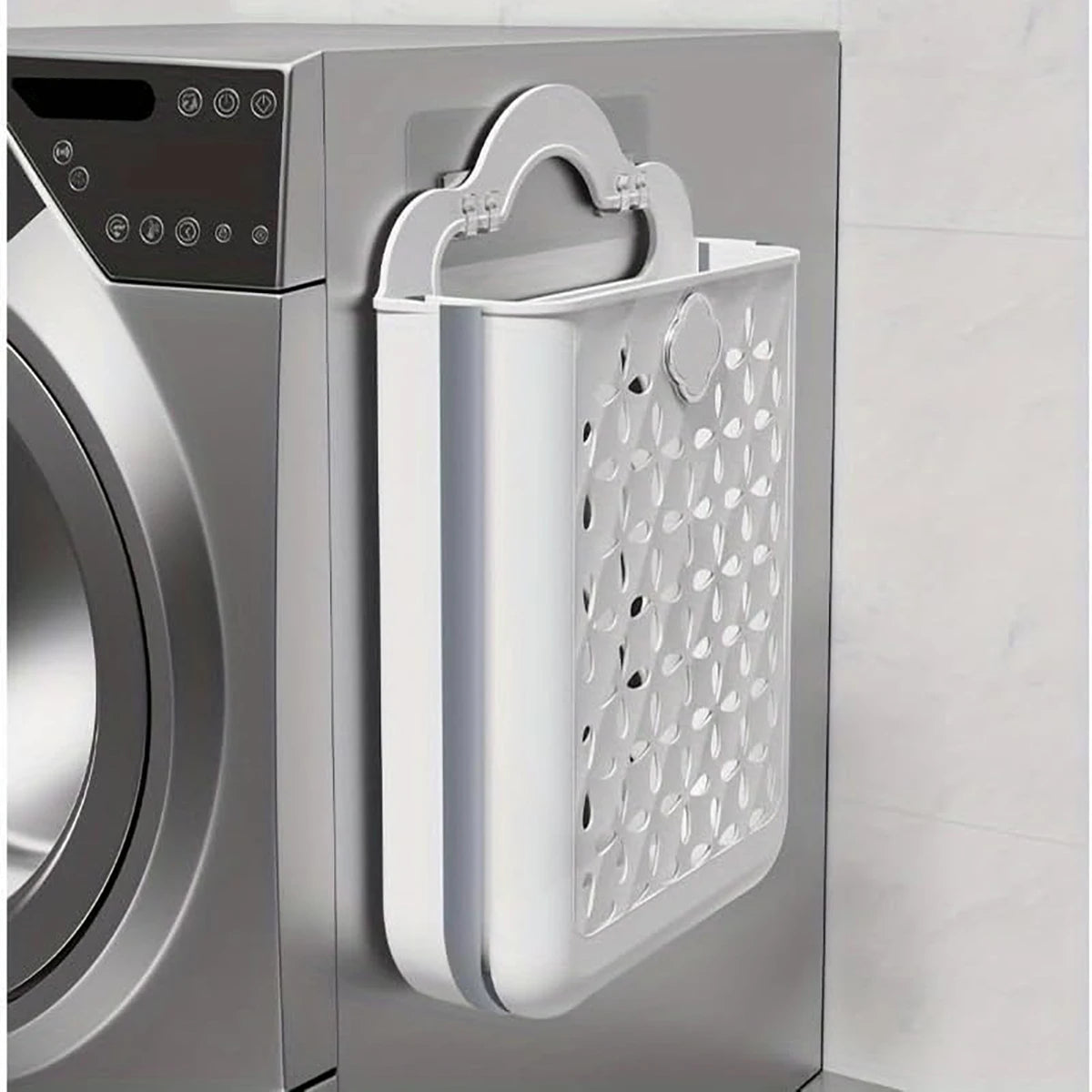 1pc, PP+TPR material, foldable portable laundry basket, dirty clothes basket, storage basket