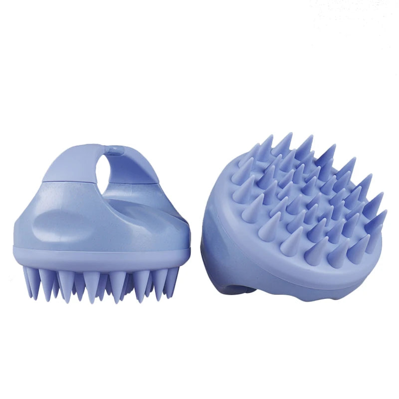 Hair Scalp Massager Brush Silicone Shampoo Brush Head Scrubber Scalp Brush