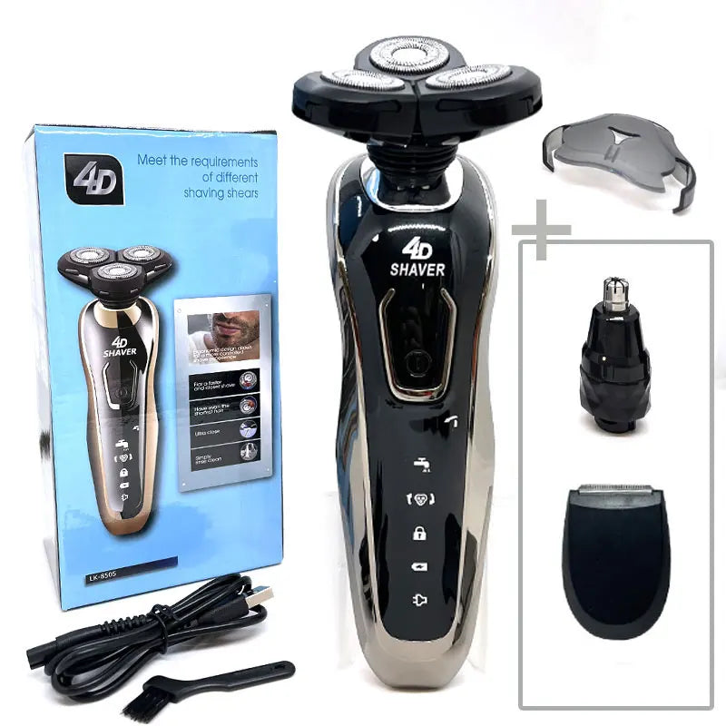 New Electric Shaver for Men 4D Electric Beard Trimmer USB Rechargeable Professional Hair Trimmer Hair Cutter Adult Razor for Men