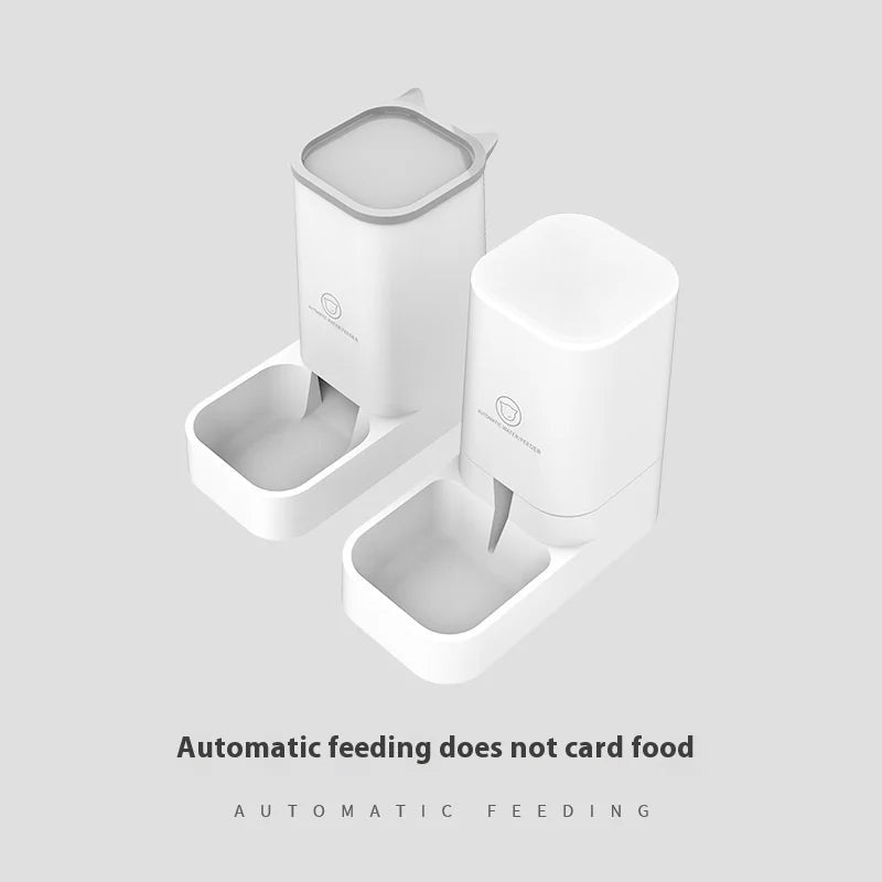 Automatic Pet Feeder: Keep Your Dog or Cat Fed with a Large Capacity Bowl & Water Drinker