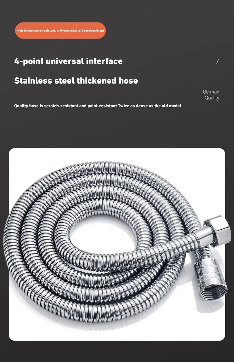 Shower Head Adjustable 3 Mode Rainfall Shower Large Flow Showerhead High Pressure Water Saving Shower Mixer Bathroom 2025