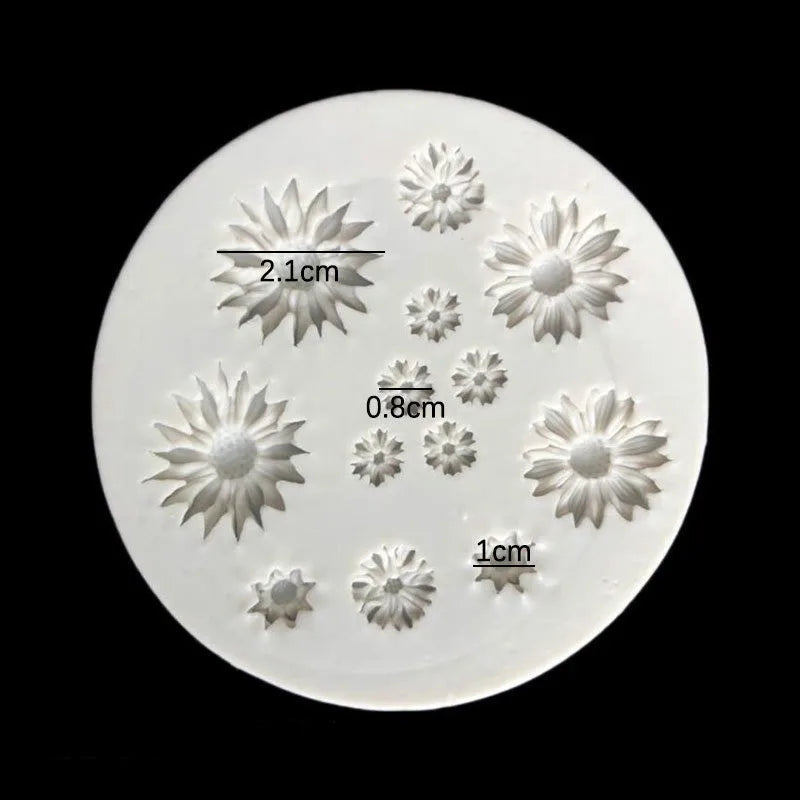 1pc Flower Silicone Mould Bouquet Polymer Clay Flower Casting Mold For DIY Earring Pendants Making Polymer Clay Craft Moulds DIY