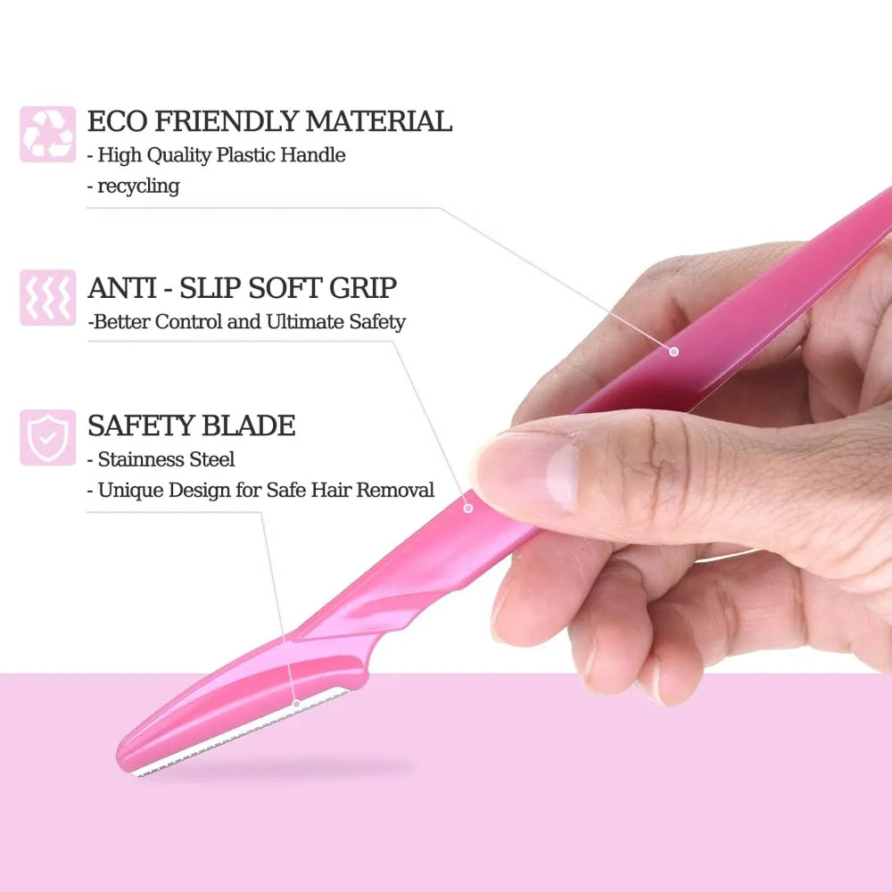 Eyebrow Razor and Face Razor for Women and Men Eyebrow Hair Trimmer and Shaver Dermaplaning Tool for Face with Protective Cover