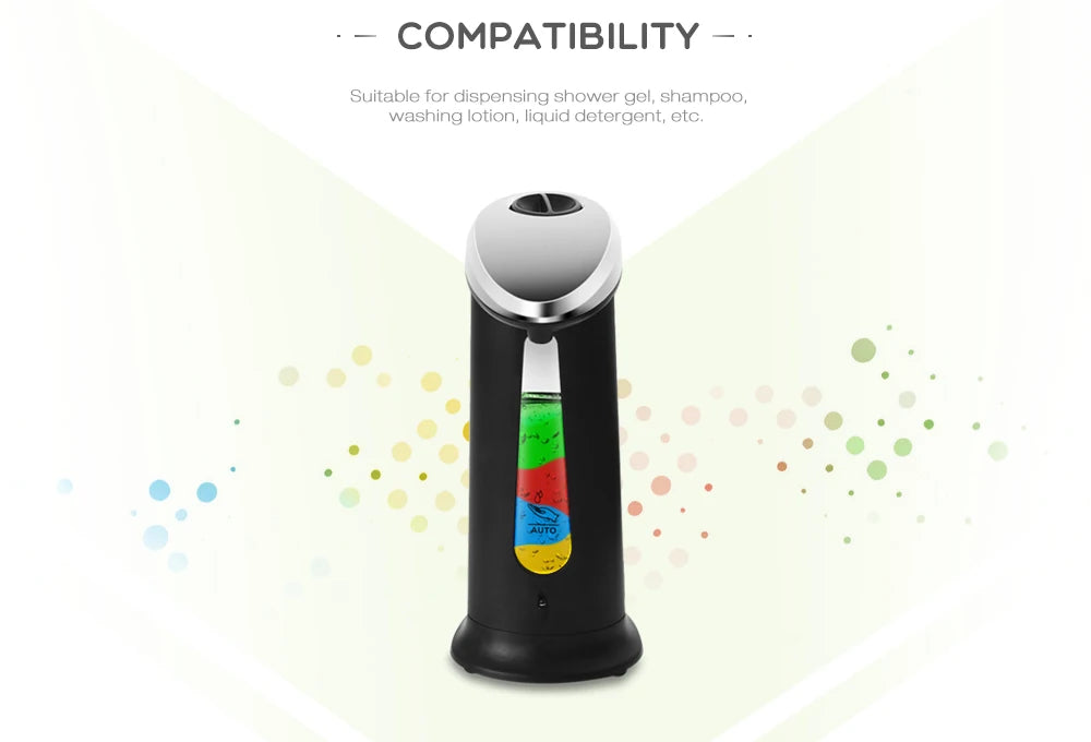 400ml Liquid Soap Dispensers Automatic ABS Intelligent Touchless Sensor Induction Hand Washer For Bathroom Kitchen Dispenser