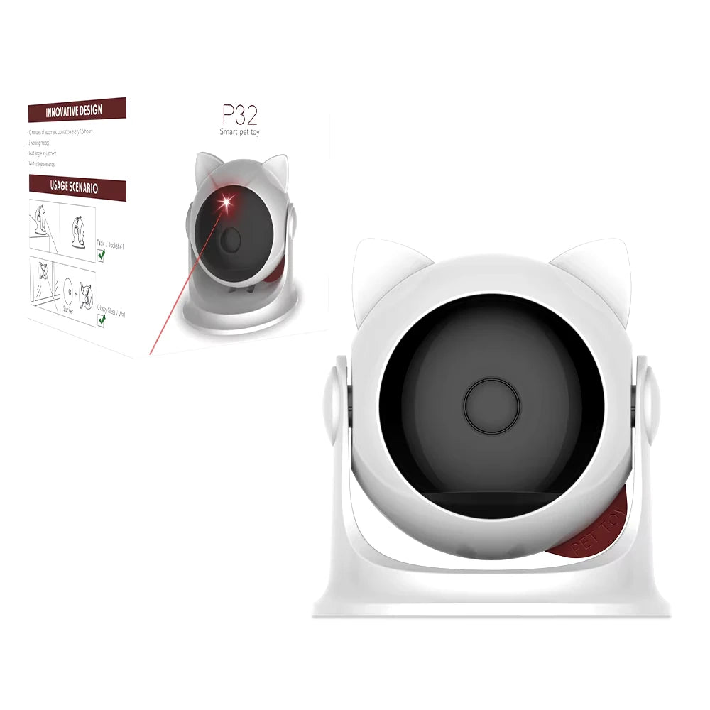 Automatic Cat Laser Toys Interactive Rechargeable Laser Cat Toys for Indoor Cats/Dog/Kitty Slow and Fast Mode