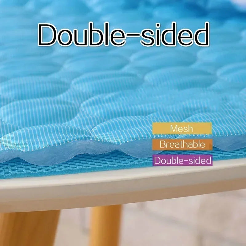 New Pet cooling pad Summer Cat and dog sofa Pad Soft Ice Silk Cold Feel Nest pad Summer dog cooling pad Dog bed