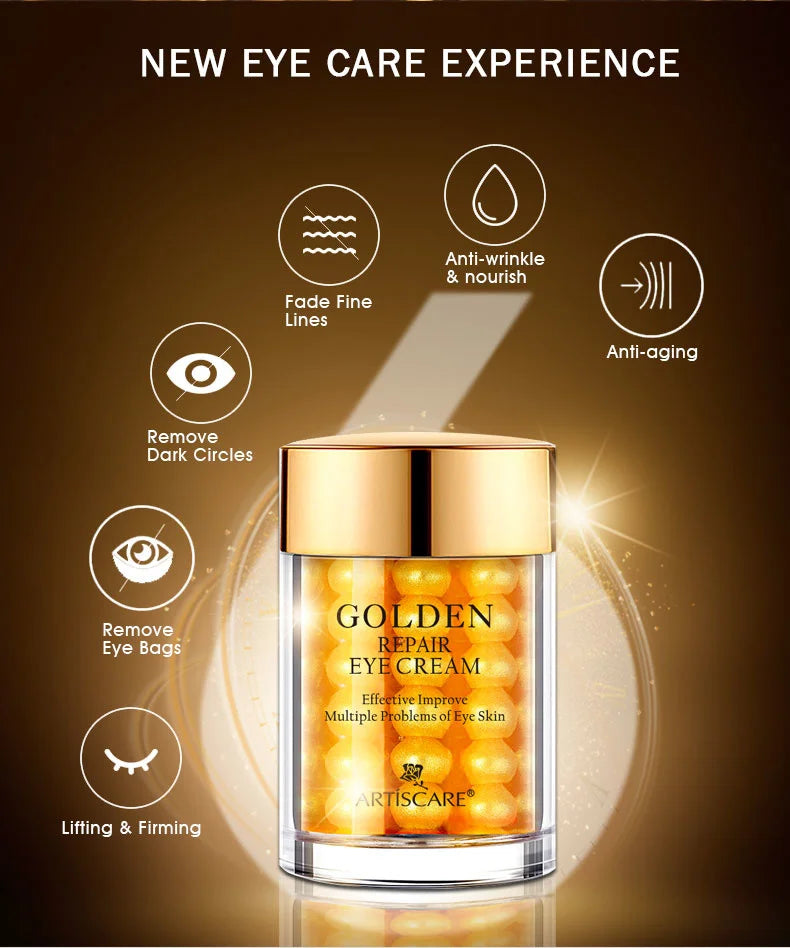 ARTISCARE 24K Gold Serum SET for Facial Care Eye Cream Moisturizing Face Essence Skin Care Products