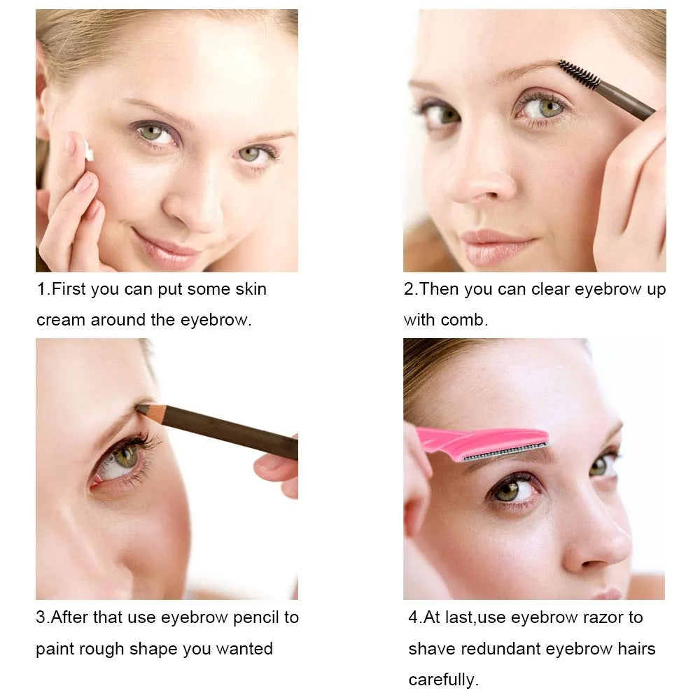 Eyebrow Razor and Face Razor for Women and Men Eyebrow Hair Trimmer and Shaver Dermaplaning Tool for Face with Protective Cover