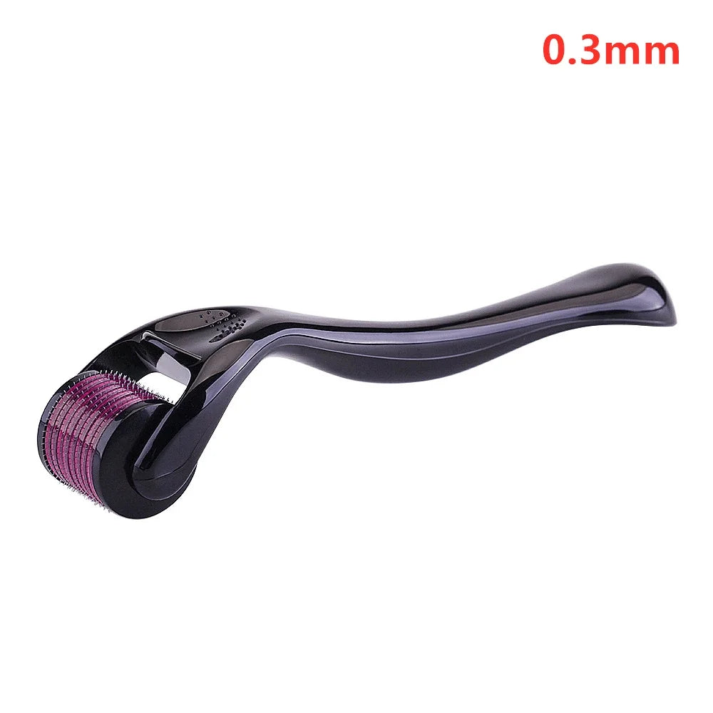 Derma Roller for Facial Body Hair Growth,540 Needles, Micro Face Roll Tool, Skin Beard, 0.2mm, 0.25mm, 0.3mm