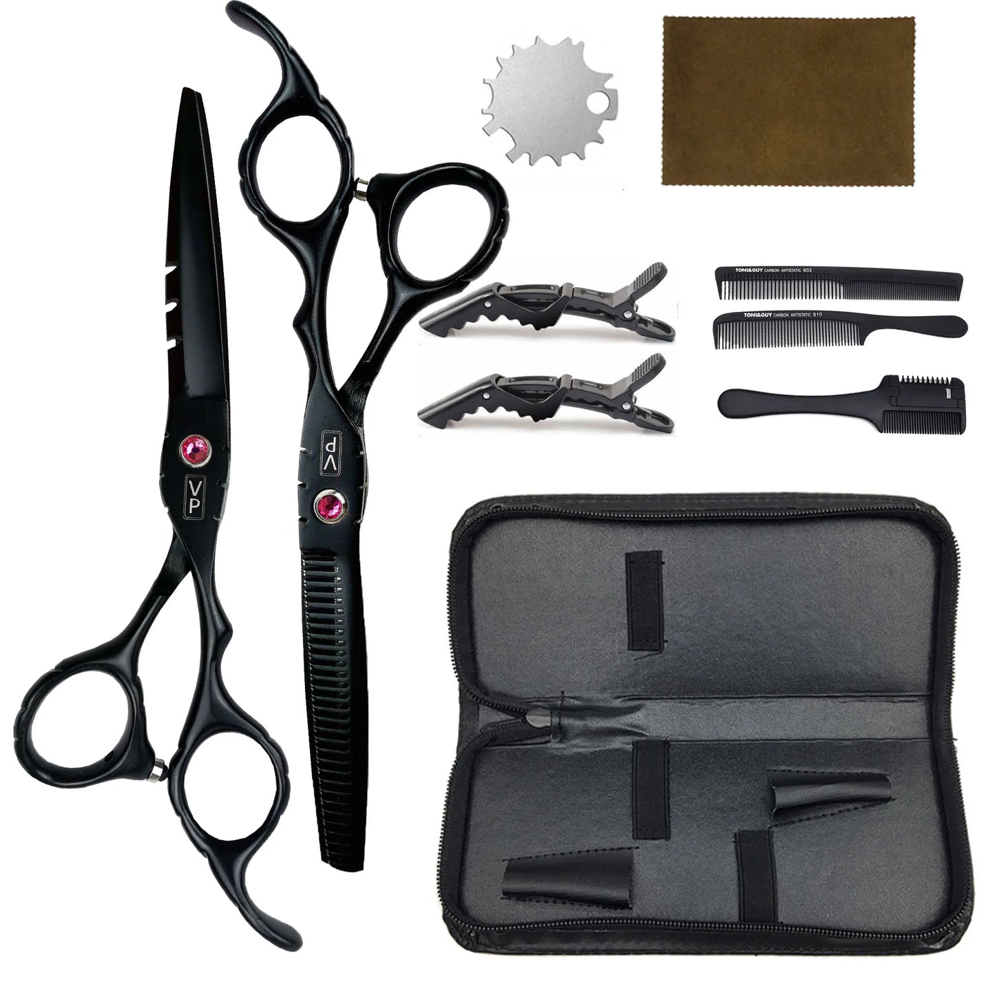 6.0" Hair Scissors Professional Hairdressing Scissors Set Barber Scissors Thinning Shears Hair Cutting Tool Hairdresser Scissors