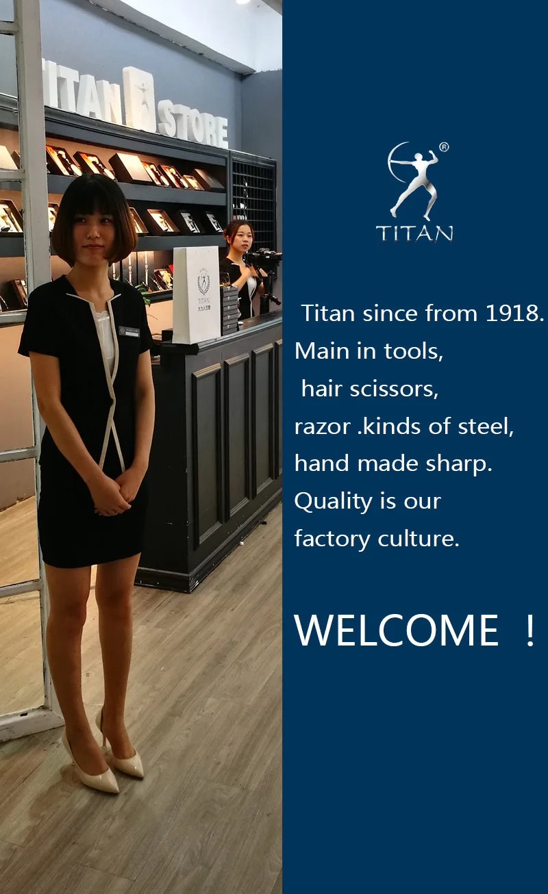 TITAN professional hairdresser barber tools salon hair cutting  thinning shears set of 6.0 7 inch hair  scissors